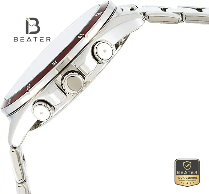 CASIO MTP-1374D-5AVDF Men's Ion Plated Case and Bezel Profile - Beater