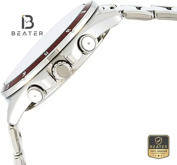 CASIO MTP-1374D-5AVDF Men's Ion Plated Case and Bezel Profile - Beater