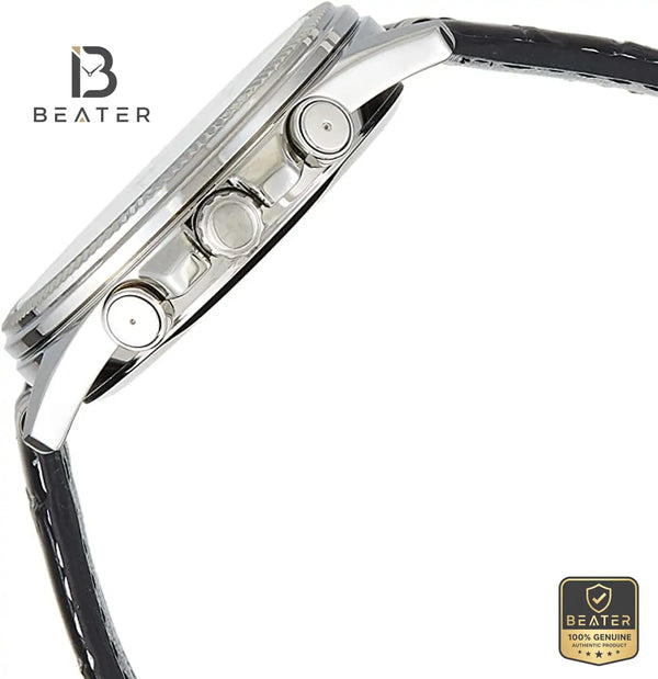 CASIO MTP-1375L-1AVDF Genuine Leather Band and Buckle Detail - Beater
