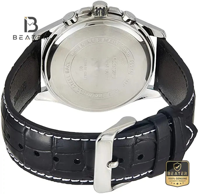 CASIO MTP-1375L-1AVDF Men's Watch Side Case Angle View - Beater
