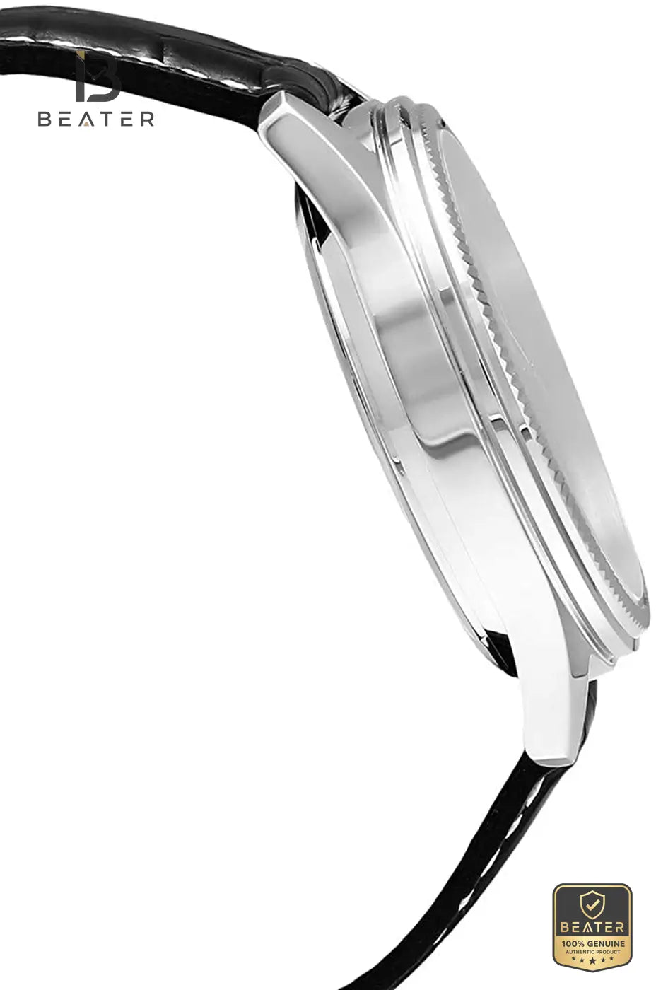 Casio MTP-1375L-7AVDF Genuine Leather Strap & Clasp Detail - Beater
