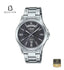 Casio MTP-1381D-8A Men's Slate Grey Dial Stainless Steel Bracelet Watch Front Dial View - Beater