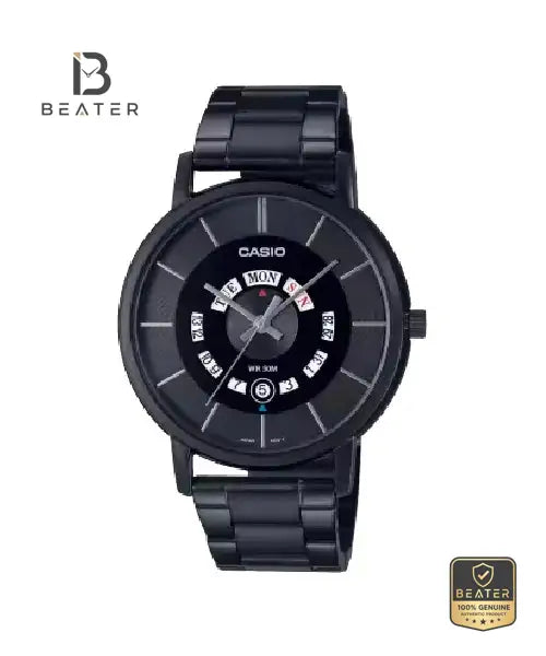 CASIO MTP-B135B-1A Men's Watch Front Dial View - Beater