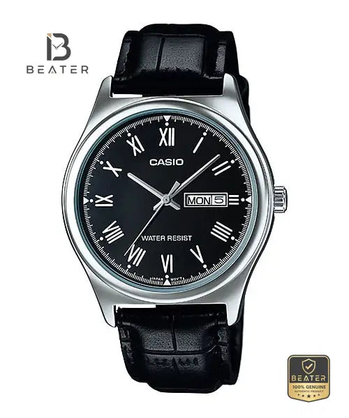 CASIO MTP-V006L-1B Men's Leather Strap Watch Secondary image