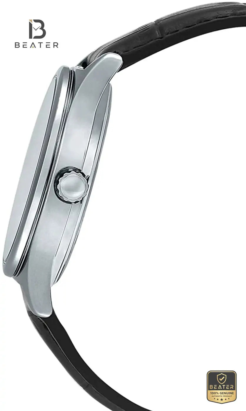 Casio MTP-V006L-1B Leather Band and Buckle Detail - Beater