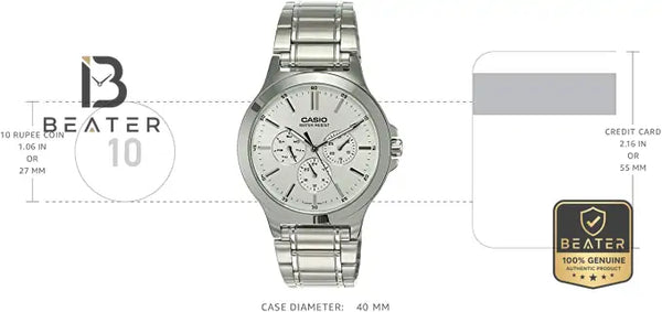 CASIO MTP-V300D-7AUDF Men's Watch Case Side Profile - Beater
