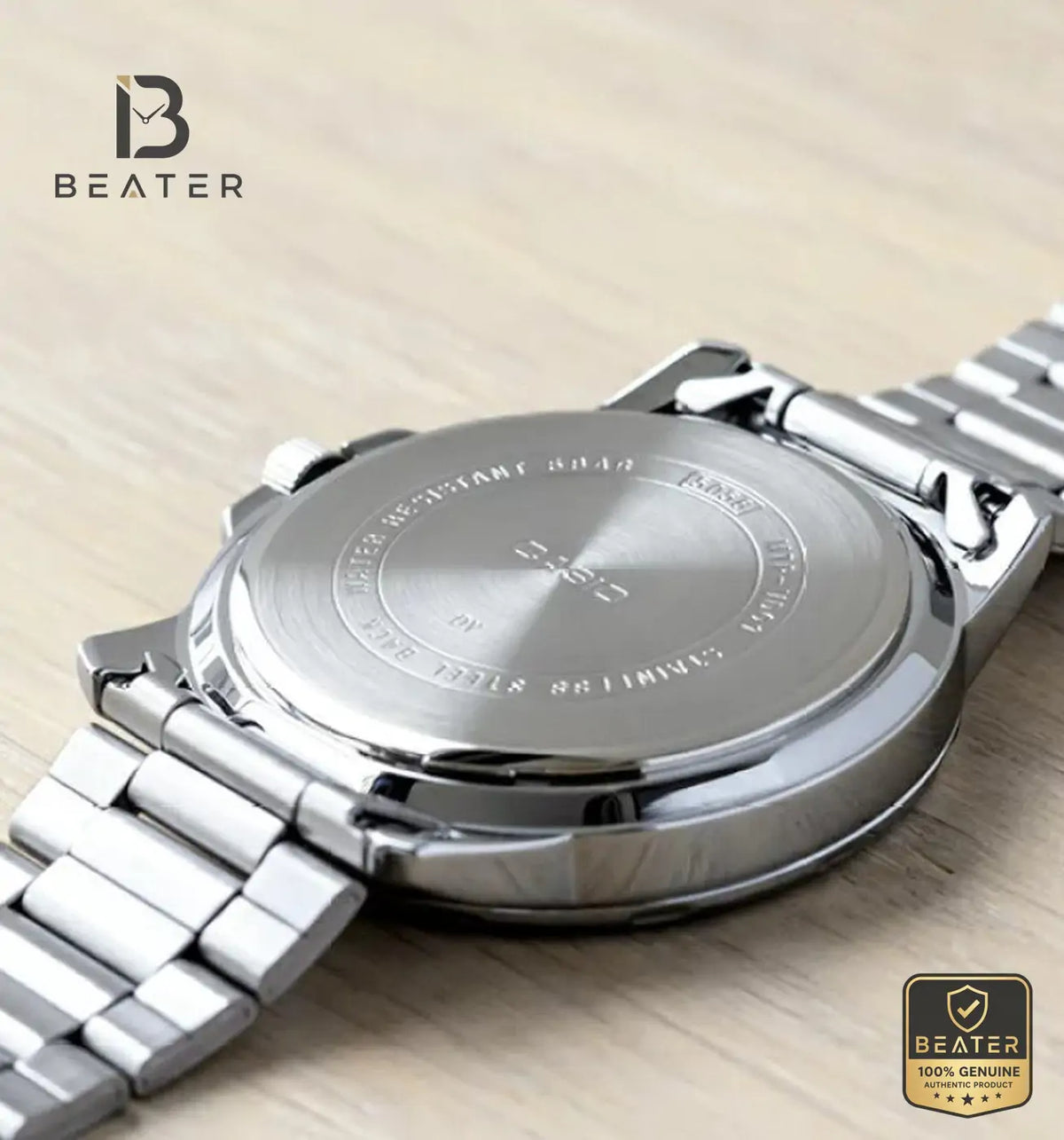 CASIO MTP-VD01D-1E2V Men's Watch Crown and Case Side View - Beater