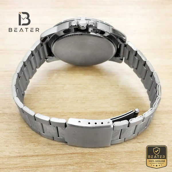 CASIO MTP-VD01D-1E2V Men's Watch Wrist Profile View - Beater