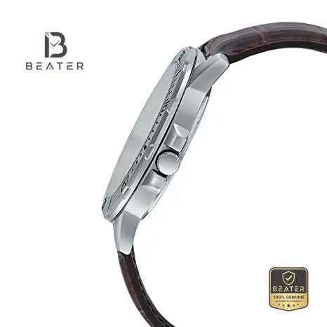 CASIO MTP-VD300L-1EUDF Leather Strap & Clasp Detail - Beater