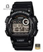 CASIO W-735H-1A Men's Resin Band Watch Front Dial View - Beater