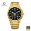 Citizen AN8173-51E Men's Gold Plated Chronograph Bracelet Watch Front Dial View - Beater