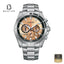 CITIZEN AN8200-50X Men's Peach Dial Stainless Steel Bracelet Watch Front View - Beater