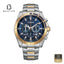 Citizen AN8206-53L Men's Dark Blue Dial Two-Tone Stainless Steel Bracelet Watch Front View - Beater
