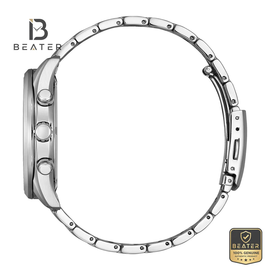 Citizen AT2570-56L Stainless Steel Case & Bezel Profile - Beater
