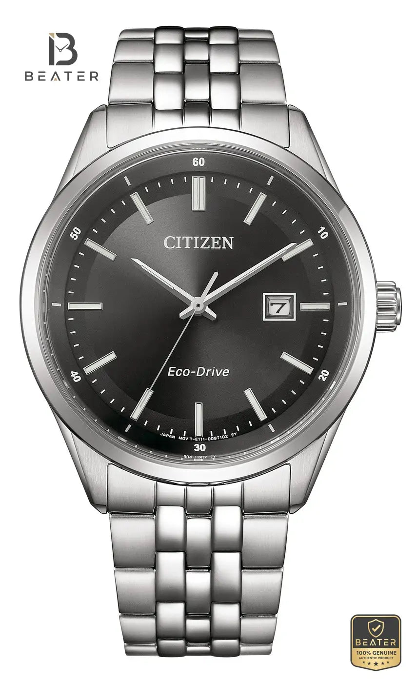 CITIZEN BM7560-59E Men's Stainless Steel Bracelet Watch Front Dial View - Beater Main image