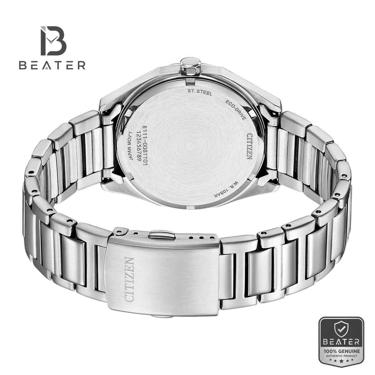 Citizen BM7620-83A Stainless Steel Bracelet & Clasp Detail - Beater