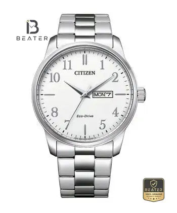 Citizen Eco Drive BM8550-81A Men's Stainless Steel Bracelet Watch Front Dial View - Beater Main image