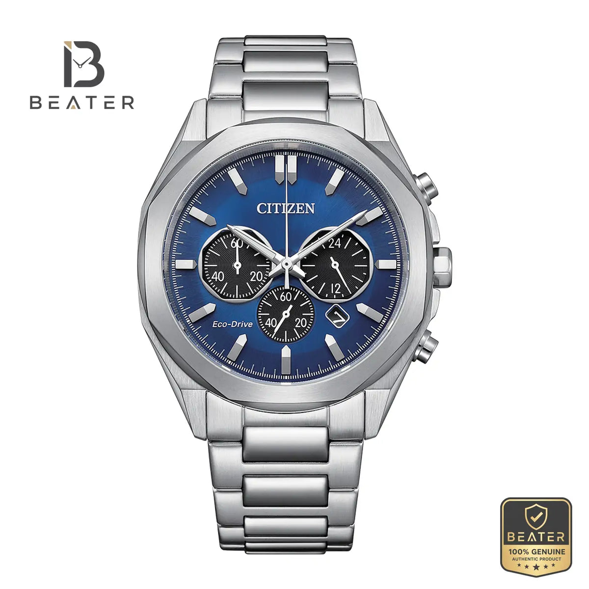 Citizen CA4590-81L Men's Eco-Drive Chronograph Watch Front Dial View - Beater Main image