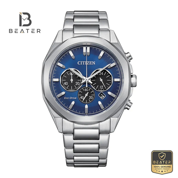 Citizen CA4590-81L Men's Eco-Drive Chronograph Watch Front Dial View - Beater