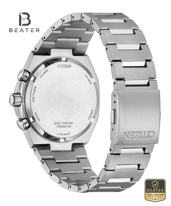 CITIZEN CA4610-85A Super Titanium Bracelet & Clasp Detail - Beater