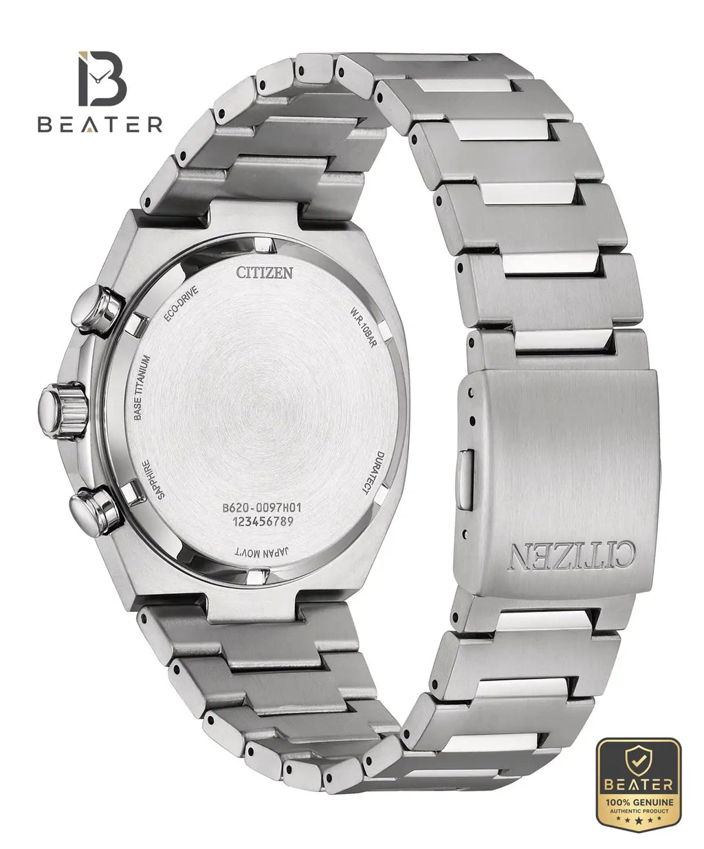 Citizen CA4610-85L Super Titanium Bracelet & Clasp Detail - Beater