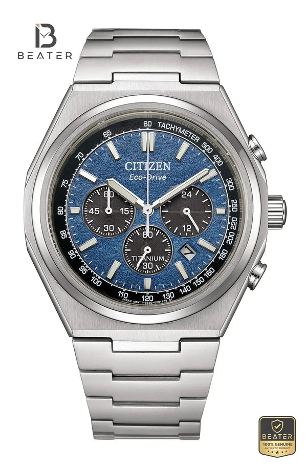 Citizen CA4610-85L Blue Dial Case & Bezel Profile - Beater