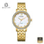 CITIZEN EL3102-50D Women's White MOP Dial Gold Stainless Steel Bracelet Watch Front View - Beater