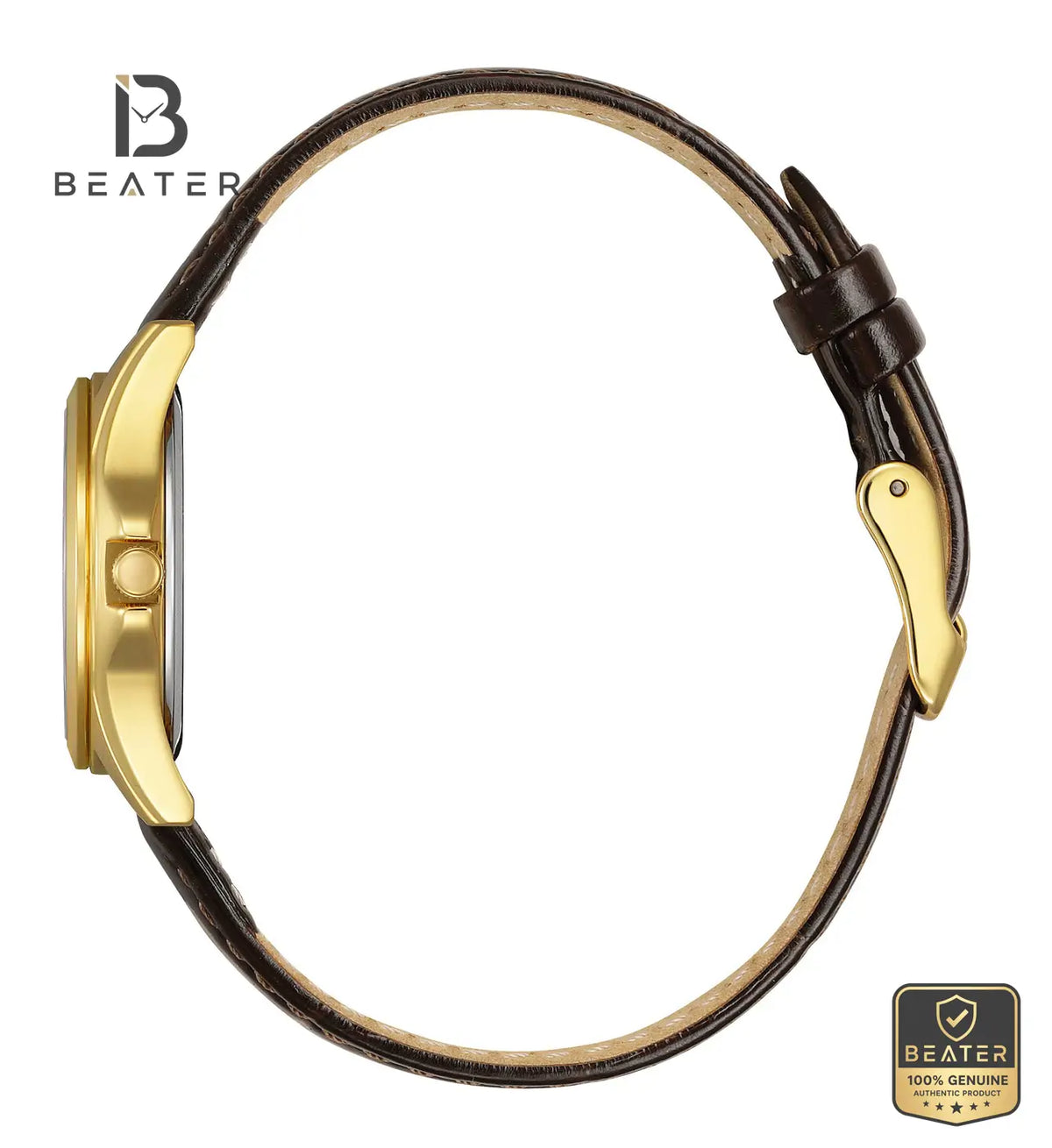 CITIZEN EQ0612-07A Women's Brown Calf Leather Strap & Buckle Detail - Beater