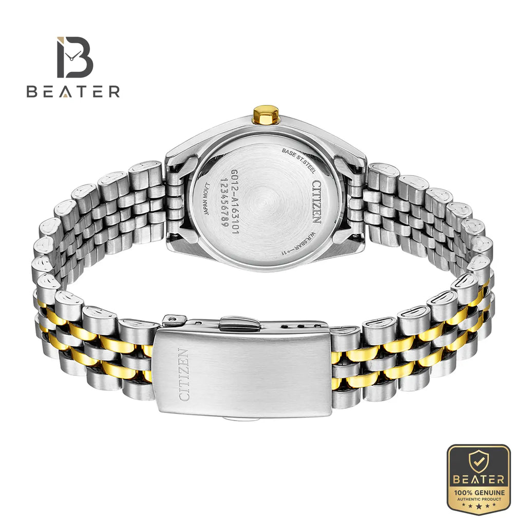 Citizen EU6066-59A Women's Two-Tone Gold Plated Case & Bezel Profile - Beater