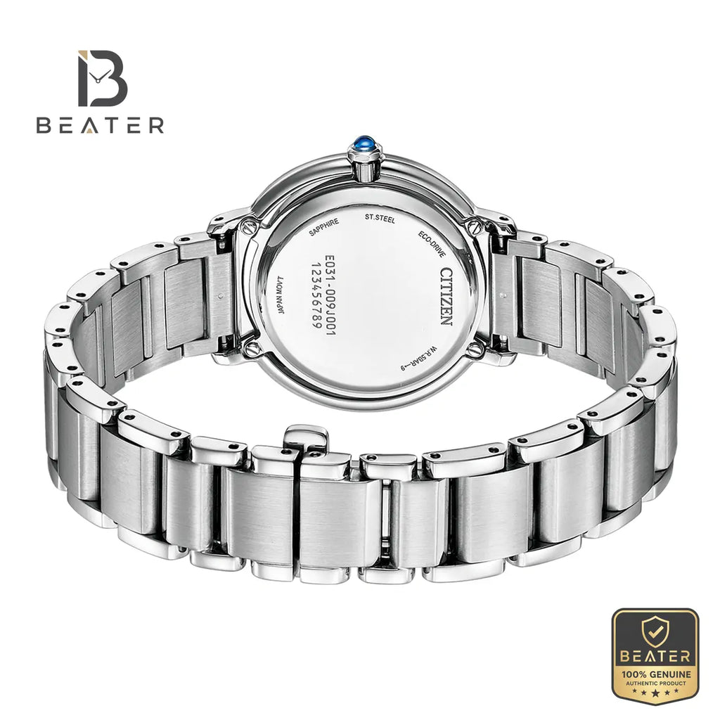 Citizen L Arcly EM1100-84D Women's Stainless Steel Bracelet and Clasp Detail - Beater