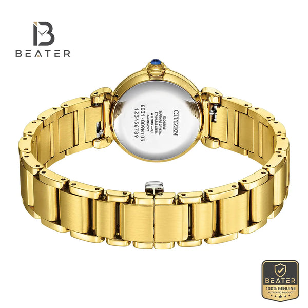 Citizen L EM1132-88H Women's Stainless Steel Bracelet and Clasp Detail - Beater
