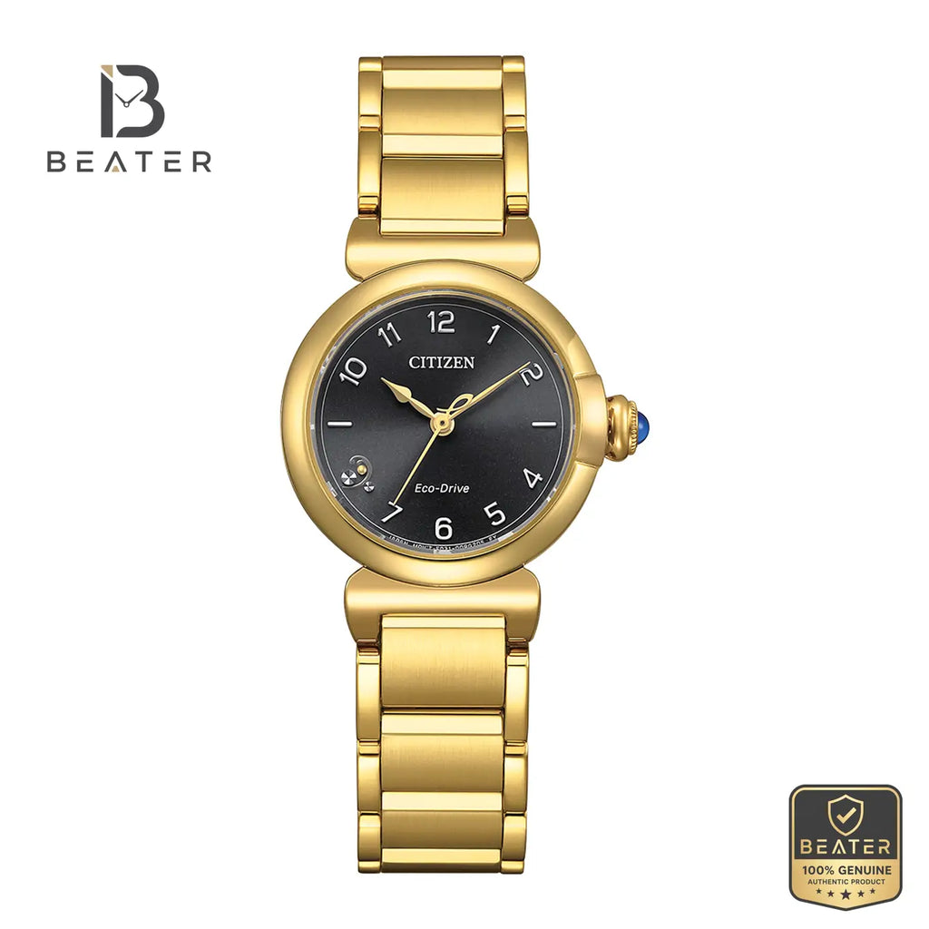 Citizen L EM1132-88H Women's Gold Plated Watch Front Dial View - Beater