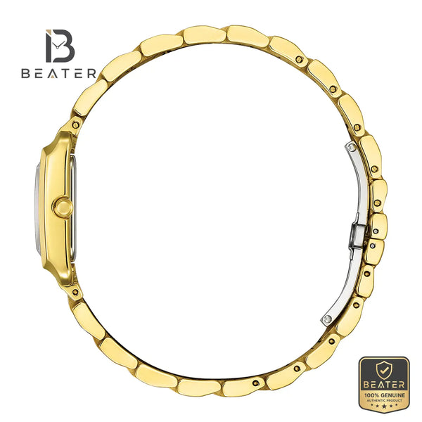 Citizen L EW5602-81D Gold Plated Case and Bezel Profile - Beater