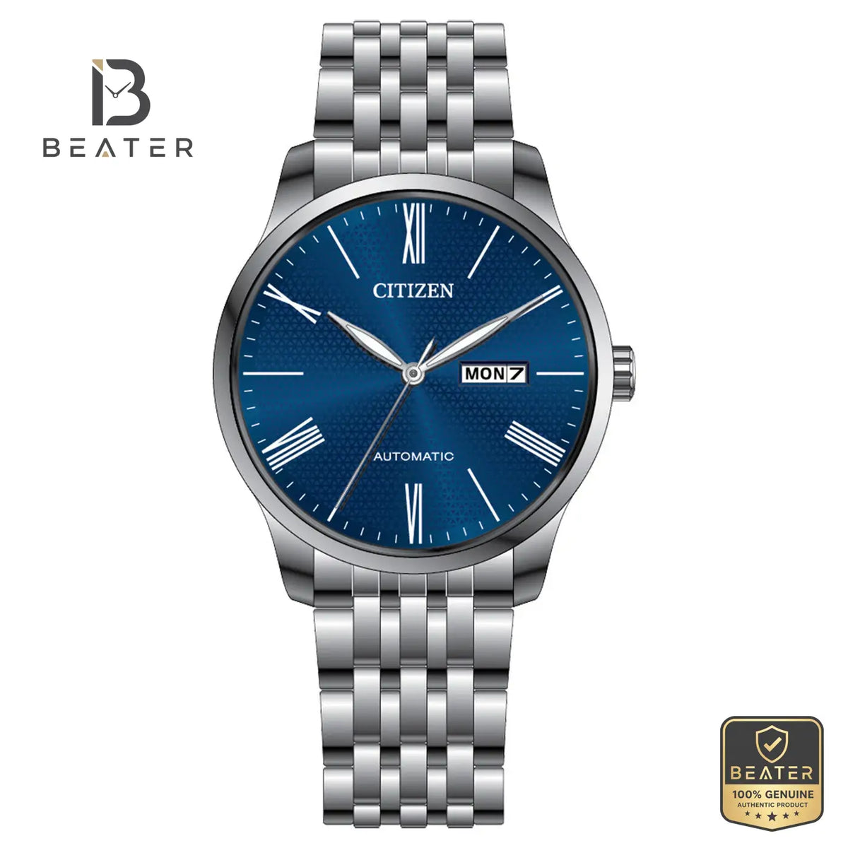 CITIZEN NH8350-59L Men's Stainless Steel Bracelet Watch Front Dial View - Beater Main image