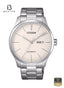 CITIZEN NH8350-83A Men's White Dial Stainless Steel Bracelet Watch Front View - Beater