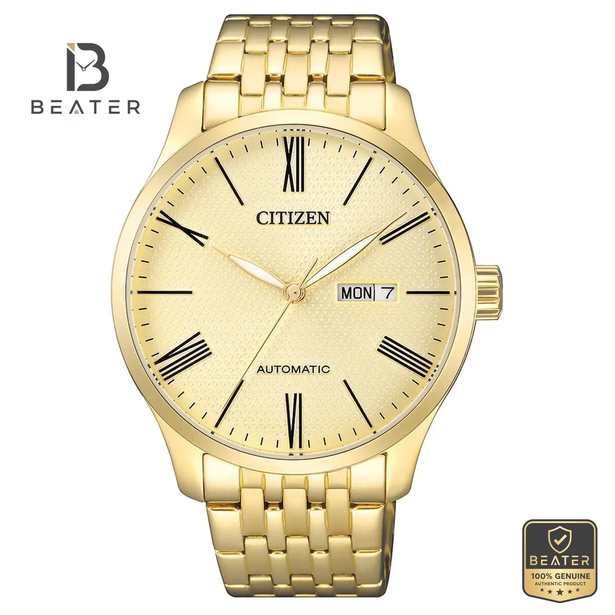 CITIZEN NH8352-53P Men's Stainless Steel Bracelet Watch Front Dial View - Beater Main image