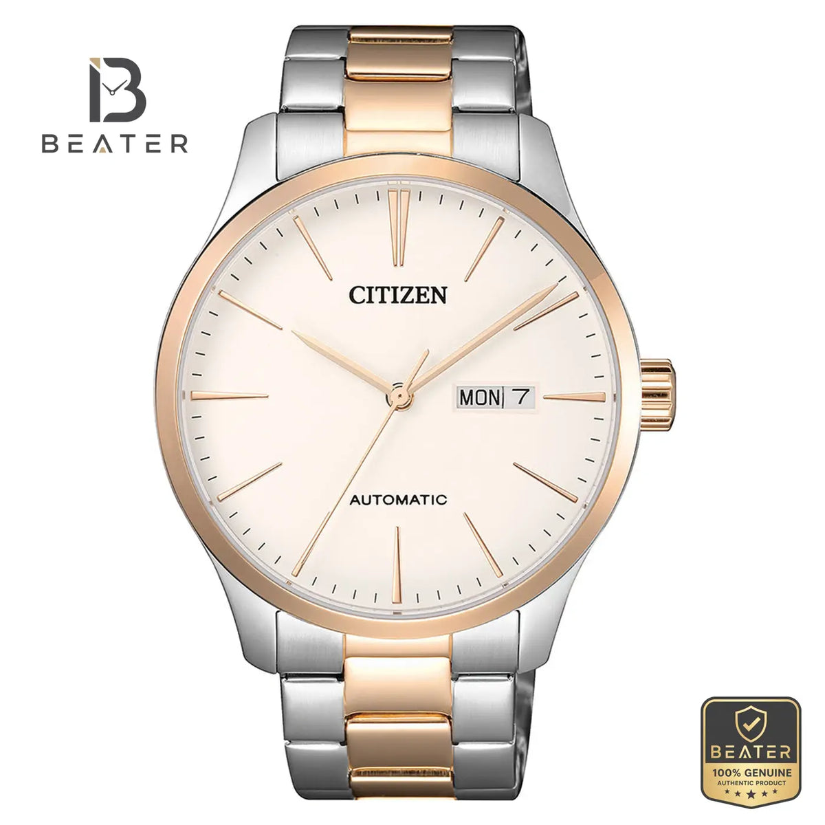 CITIZEN NH8356-87A Men's Stainless Steel Strap Watch Front Dial View - Beater