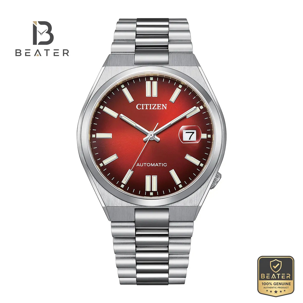 CITIZEN NJ0150-56W Men's Stainless Steel Bracelet Watch Front Dial View - Beater Main image