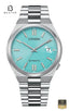 CITIZEN NJ0151-88M Men's Sky Blue Dial Stainless Steel Bracelet Watch Front Dial View - Beater