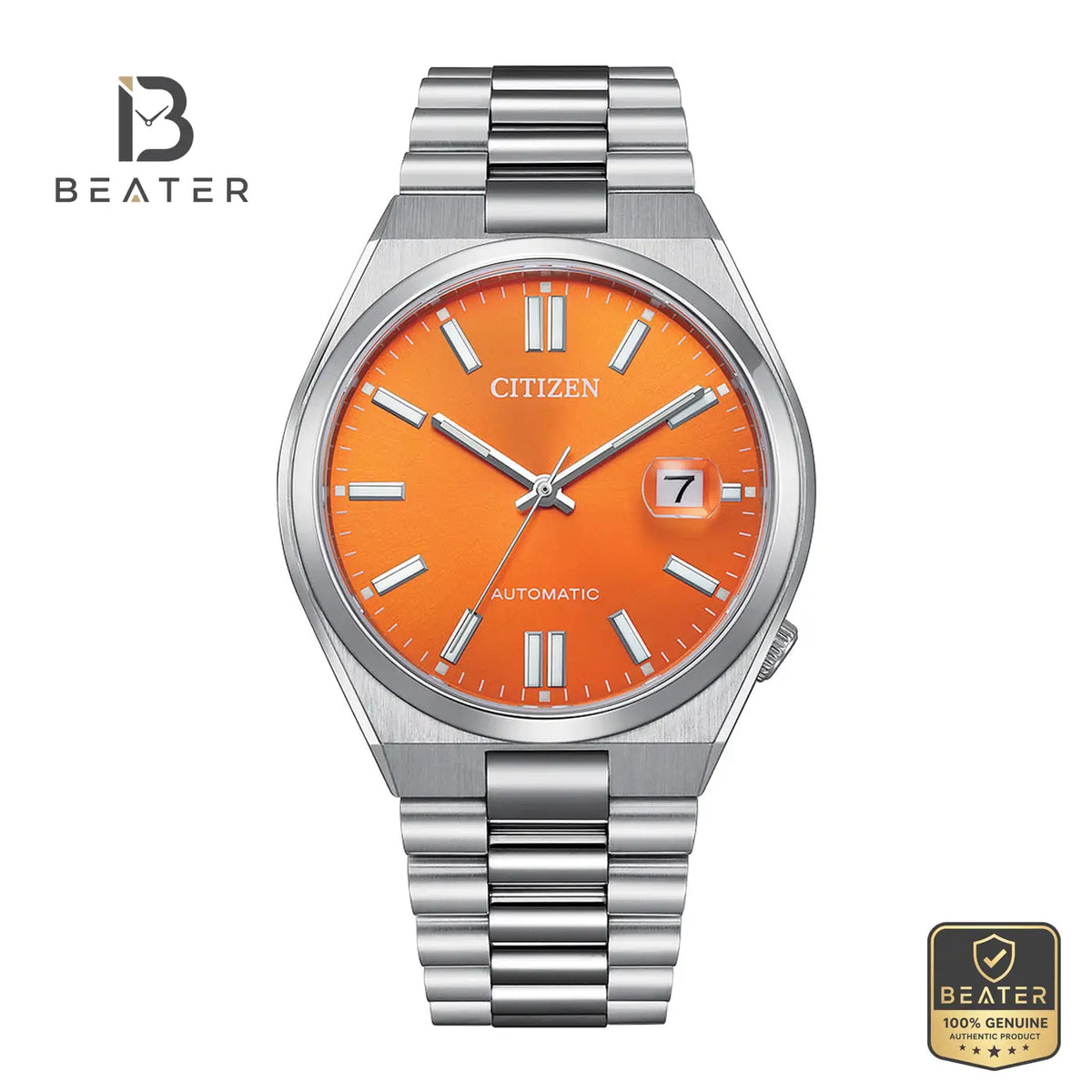 Citizen NJ0151-88Z Men's Stainless Steel Bracelet Watch Front Dial View - Beater Main image
