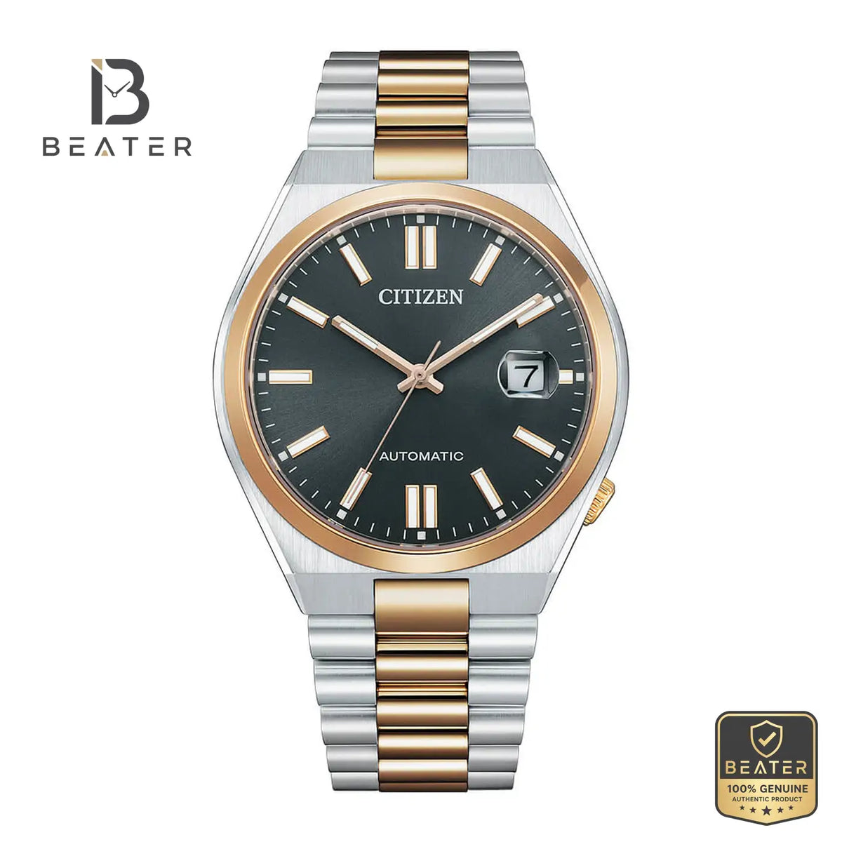 CITIZEN NJ0154-80H Men's Stainless Steel Bracelet Watch Front Dial View - Beater