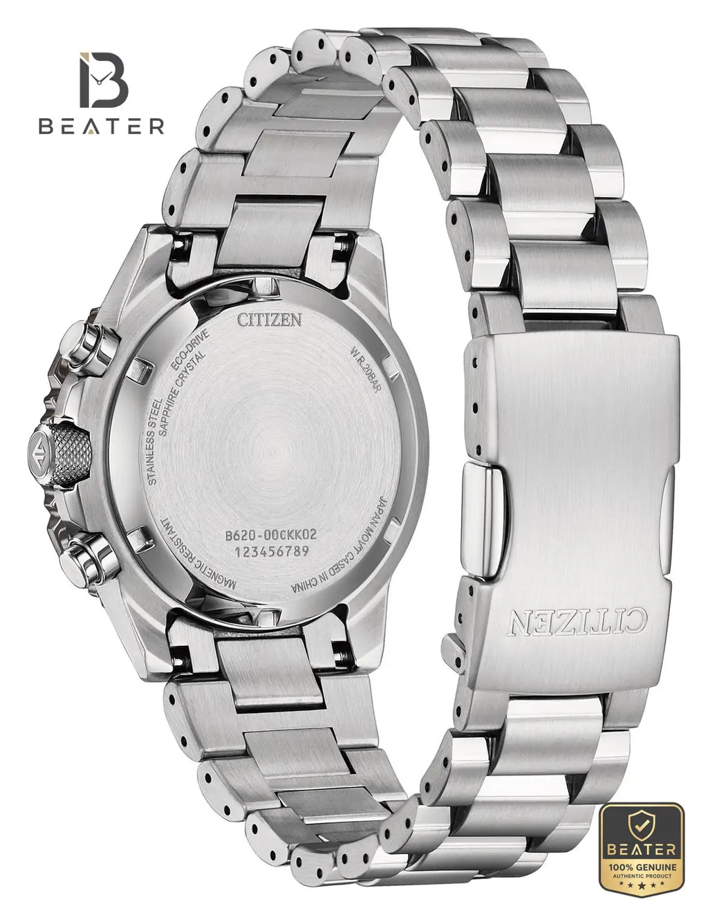 Citizen Promaster Sky CA4664-60W Stainless Steel Bracelet & Clasp Detail - Beater