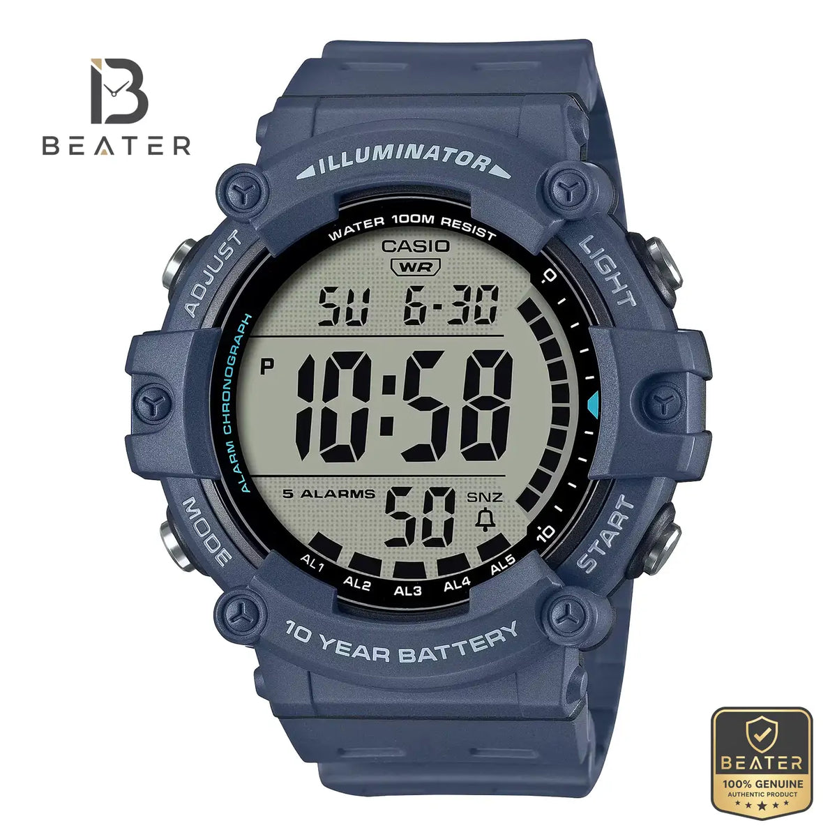 G-SHOCK AE-1500WH-2AVDF Men's Digital Watch Front Dial View - Beater Main image