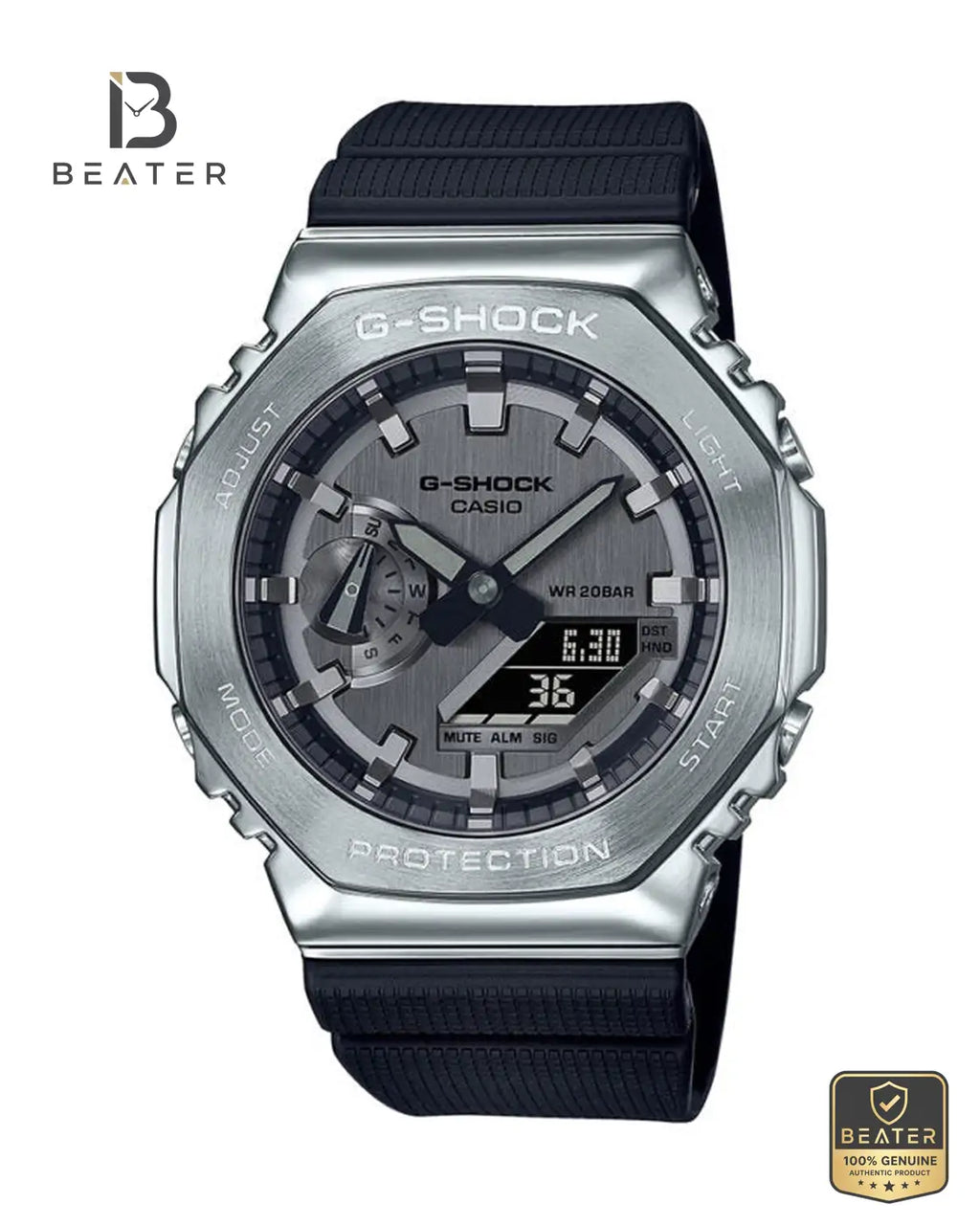 G-SHOCK GM-2100-1ADR Men's Watch Front Dial View - Beater