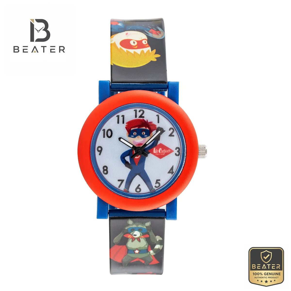 Lee Cooper LC.K.2.961 Unisex Blue Dial Polyurethane Strap Watch Front View - Beater Main image
