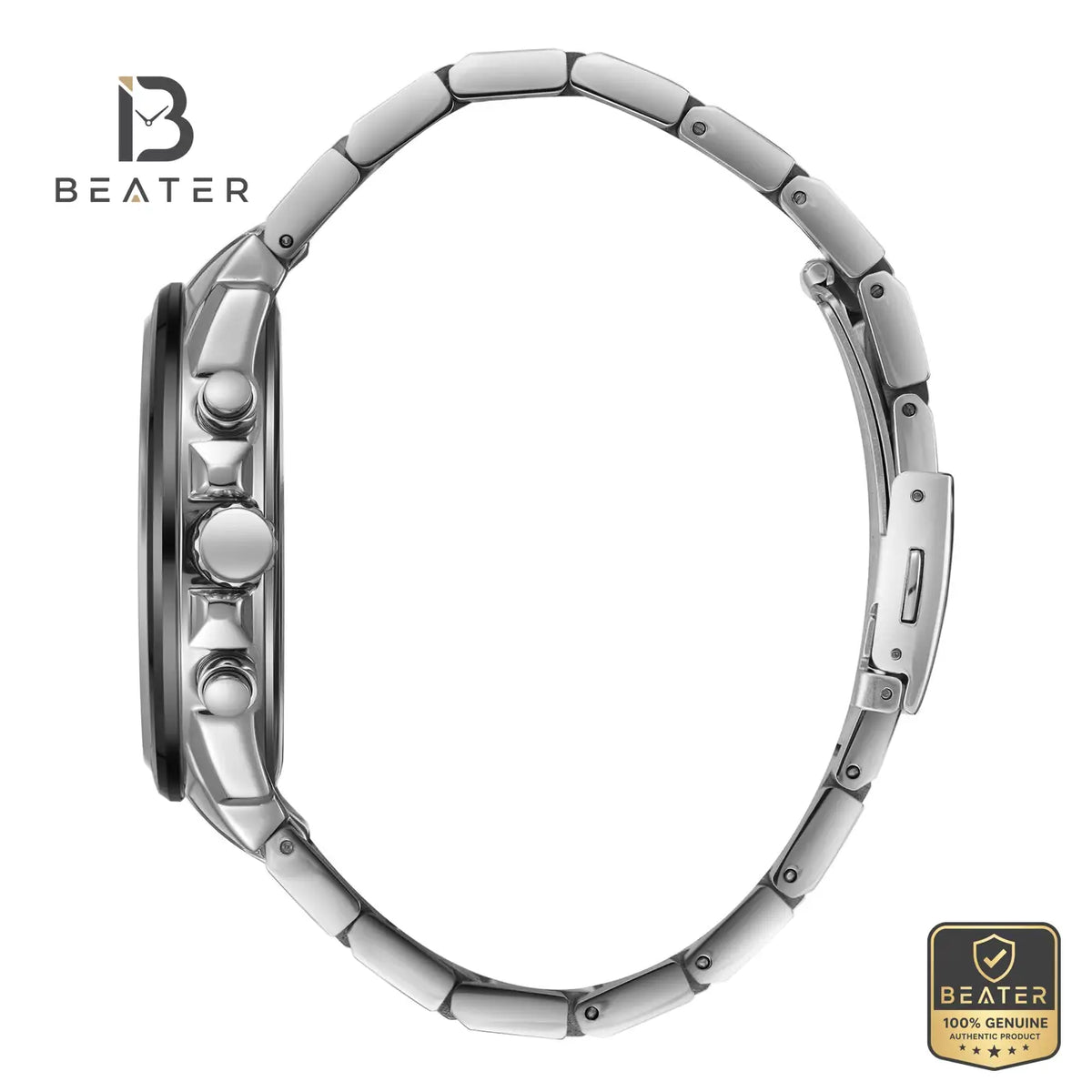Lee Cooper LC07067.390 Silver Metal Band & Clasp Detail - Beater