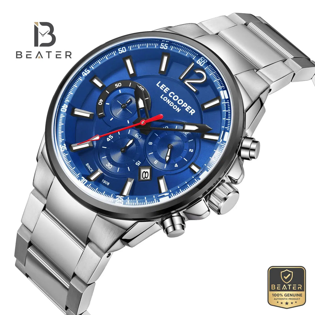 Lee Cooper LC07067.390 Dark Blue Dial Case & Bezel Profile - Beater