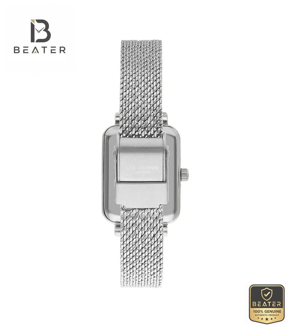 Lee Cooper LC07815.390 Women's Silver Mesh Band Watch View 3 - Beater