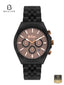 Lee Cooper LC07838.640 Men's Brown Dial Black Bracelet Watch Front View - Beater