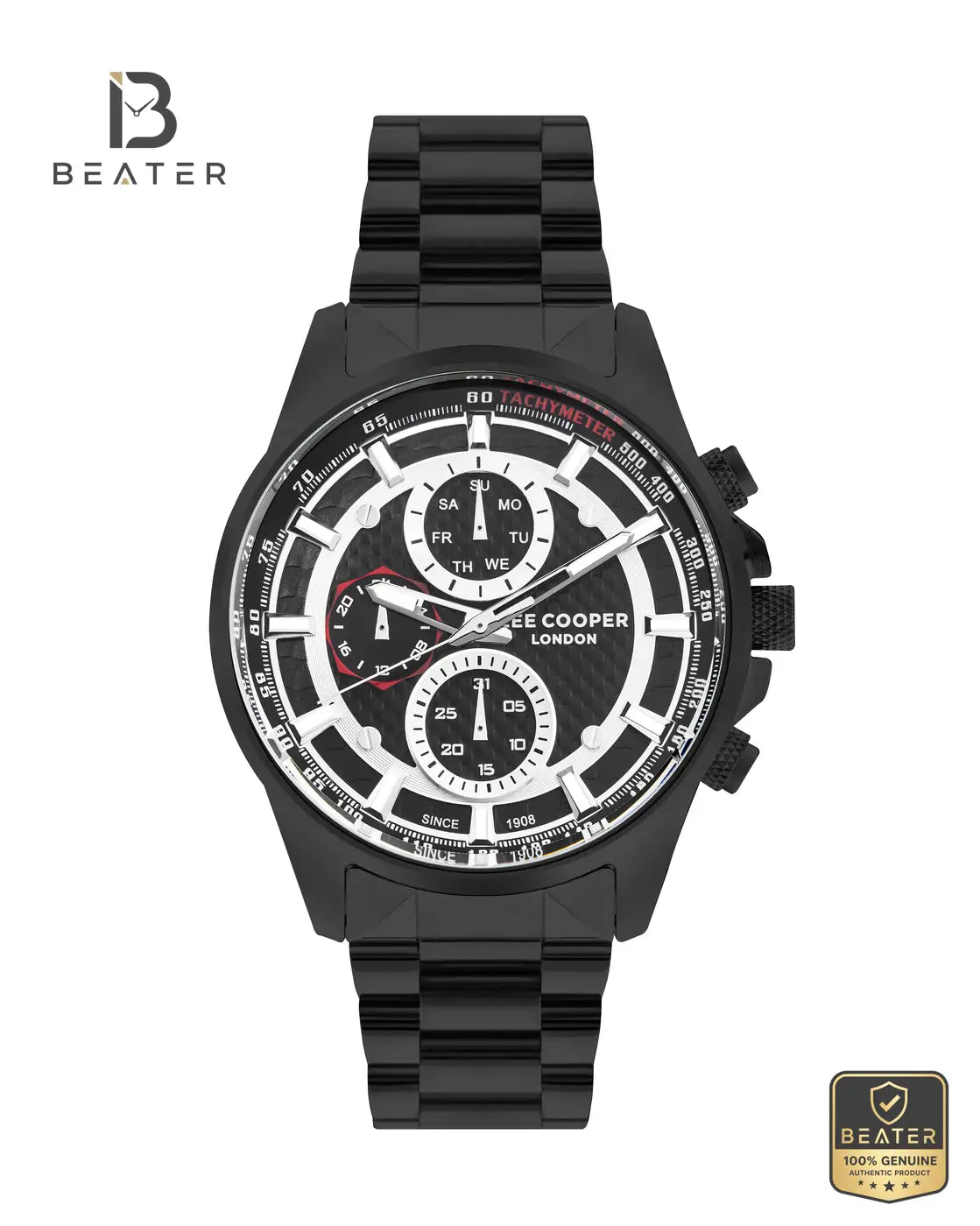 Lee Cooper LC07852.650 Men's Brown Dial Stainless Steel Strap Watch Front Dial View - Beater Main image